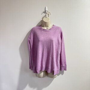J. Crew Sweater Pullover XS Italian 100% Cashmere Pink Soft Knit Crewneck